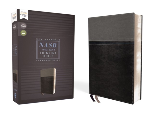 NASB, Thinline Bible, Leathersoft, Black, Red Letter, 1995 Text, Comfort Print - Image 3