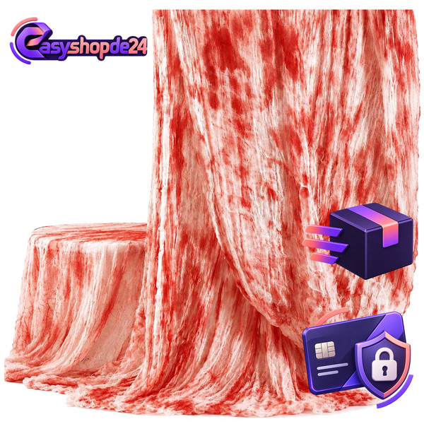 Halloween Deko Gruseliges Tuch 5X2,15M Blut Gaze Stoff FüR Outdoor-image