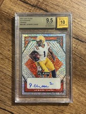 2021 Leaf Flash Autographs Ja'Marr Chase Orange /10 #BAJMC BGS 9.5 Auto 10