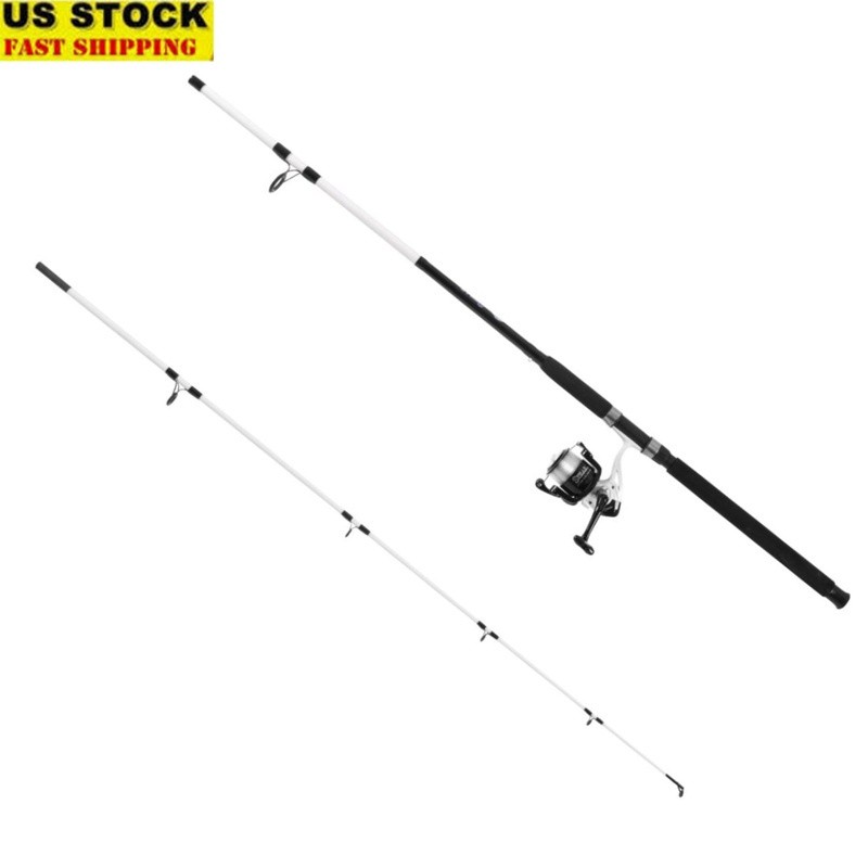 8ft Medium Heavy Surf Fishing Rod Reel Combo Saltwater Braid Ready EVA Grip New