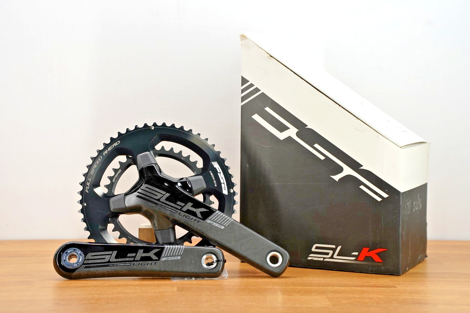 FSA SLK Light Carbon Crankset 52/36T - 175mm - Black - NEW