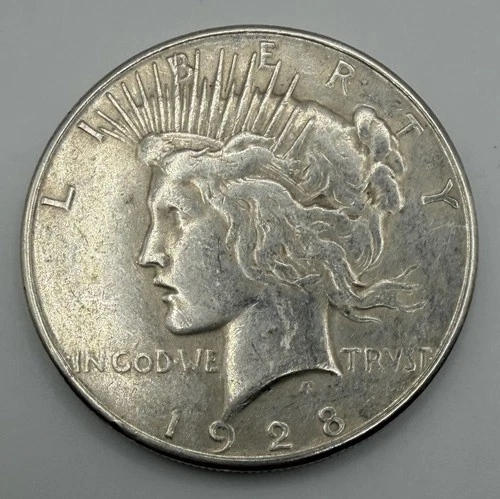 1928-S Peace Silver Dollar $1 Key Date VF/XF Better Date