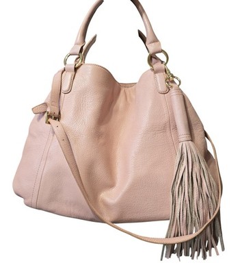 G.I.L.I. (Got It Live It) A255157 Leather Roma 2 Tote Peach