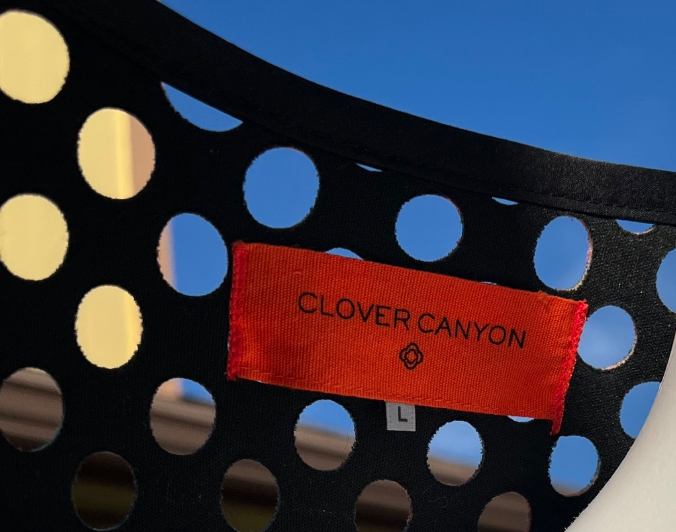 CLOVER CANYON Perforated Leaf Pattern Open Front … - image 9