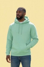 Men  s Pullover Hoodie - Soft Fleece Hooded Sweatshirt with Kangaroo Pocket, Mint
