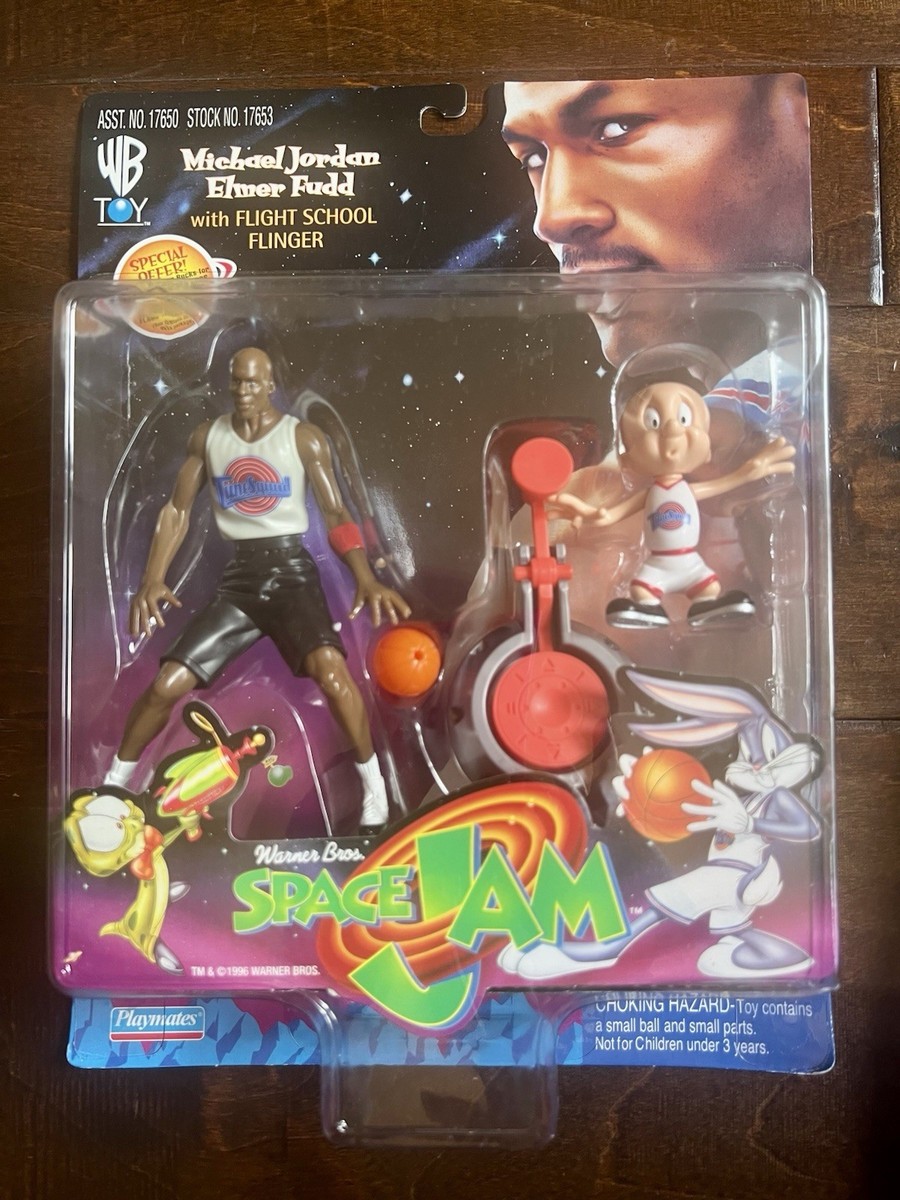 1996 Space Jam Michael Jordan and Elmer Fudd With Flight School