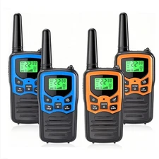 2/4PACK Long Range 100mile Walkie Talkie Two Way Radio Charge Headset Waterproof