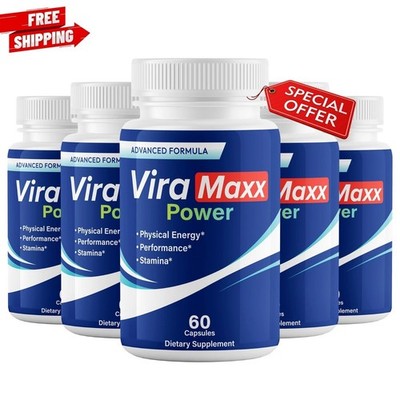 (5 Pack) Vira Maxx Power for Men to Support Overall Male Health & Stamina 60ct