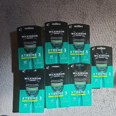 7x WILKINSON SWORD - Xtreme 3sensitive | 4er Pack Einwegrasierer