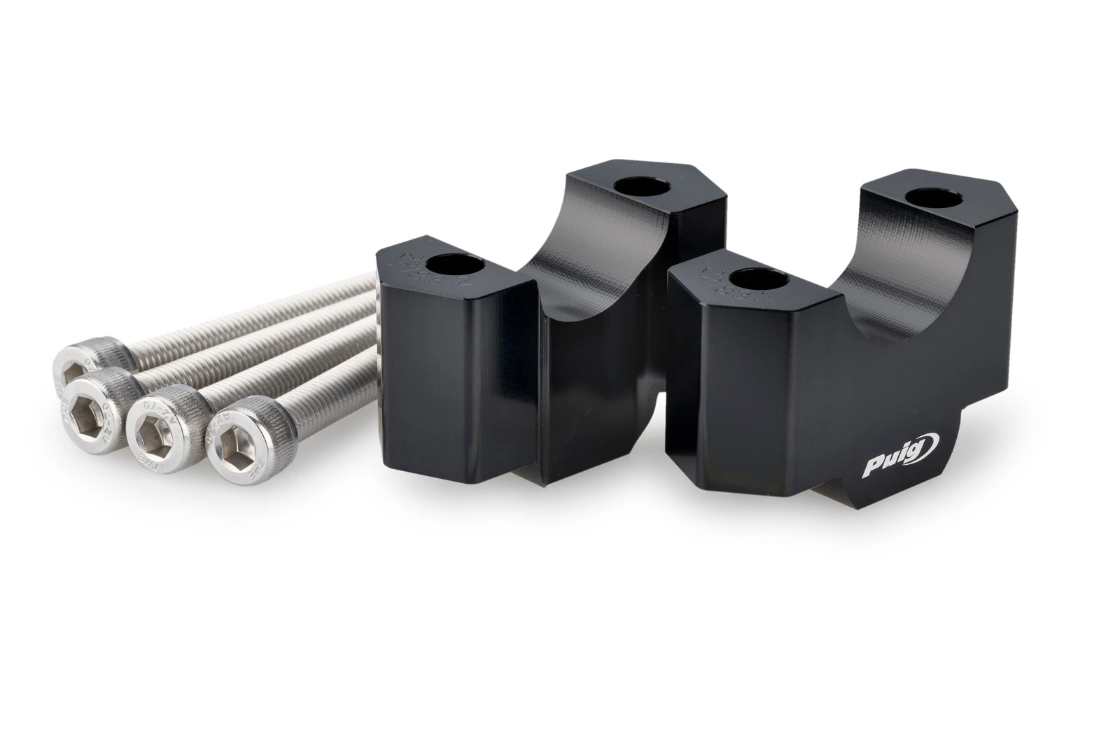 Puig Handlebar Risers - 30mm Rise | Black | BMW F 900 GS 2024>Current