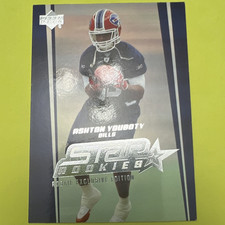 Upper Deck 2006 Star Rookie Rookie Exclusive Ashton Youboty Bills #228 Card. rookie card picture