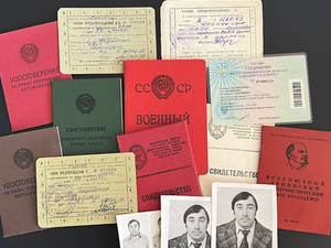 USSR Personal Documents Archive ID Military License DOSAAF Photos Lot