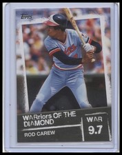 2020 Topps #WOD-47 Rod Carew WARriors of the Diamond