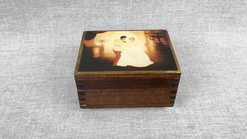 Cinderella Wood Music Box Musical Memories Reuge Vintage WORKING - See video - Video 1 of 1