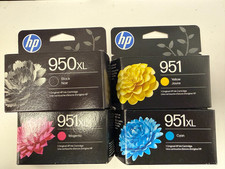 HP 951XL 950XL HP951 Ink Cartridges Cyan Magenta Yellow Black Genuine NIB