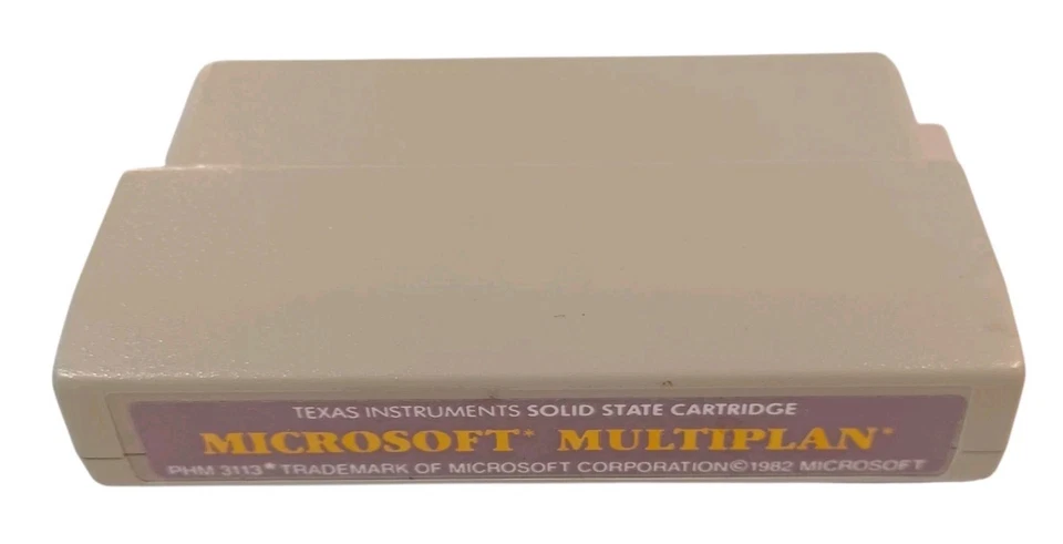 Texas Instruments TI99 Microsoft Multiplan Cartridge Disk and SEALED Manual - Image 4 of 4