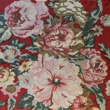 RALPH LAUREN MARSEILLES DANIELLE FRENCH ROSE FLORAL STD RUFFLED PILLOW SHAM PAIR