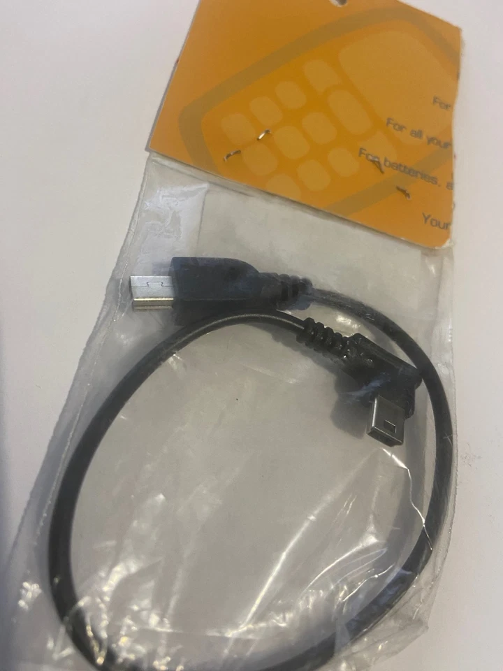 Cable adaptador conector R/ángulo mini USB macho a mini USB macho 0-07-0258-0,02_LF Foto 2 de 2