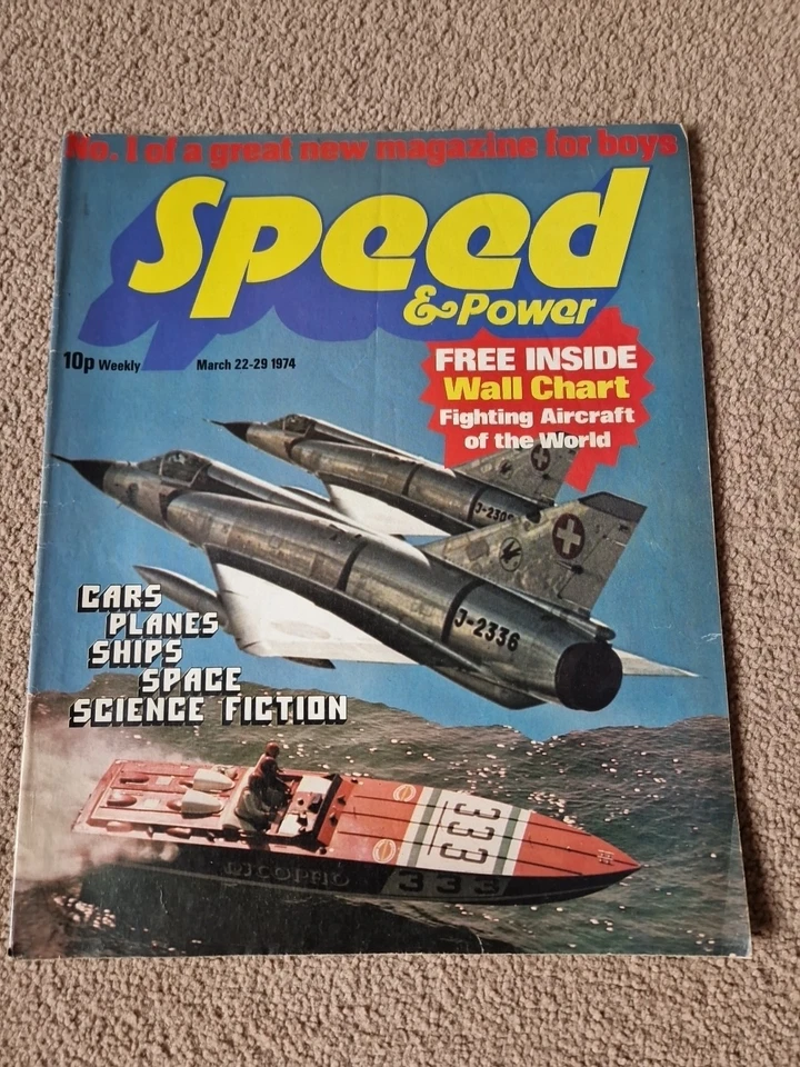 Speed And Power Magazine Issues 1-10 Inc Original Wall Chart Inserts 1974 - Image 2 of 4