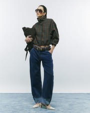 River Island Womens Bomber Jacket Brown Funnel Neck Button Outerwear Top