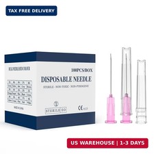 18 Gauge 1.5 Inch Needle, Individually Wrapped, 100 PCS Luer Lock Needles Indust