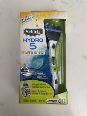 NEW Schick Hydro 5 Power Select Vibrating Razor Handle + Cartridge Discontinued