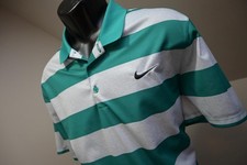 Nike Golf Polo Dri Fit Standard Fit Striped Short Sleeve Shirt Mens Sz XL