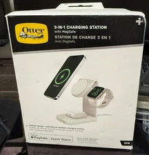 OtterBox 3-in-1 Aluminum Charging Station 15W MagSafe for iPhone AirPods -NEW
