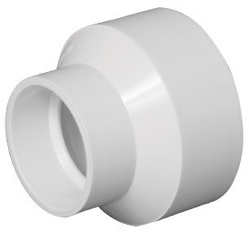 Charlotte Pipe PVC001021200 PVC Schedule 40 Reducing Coupling 4 x 2 Hub Dia. in.