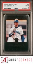 1997 DONRUSS ELITE #5 KEN GRIFFEY JR. MARINERS HOF PSA 9