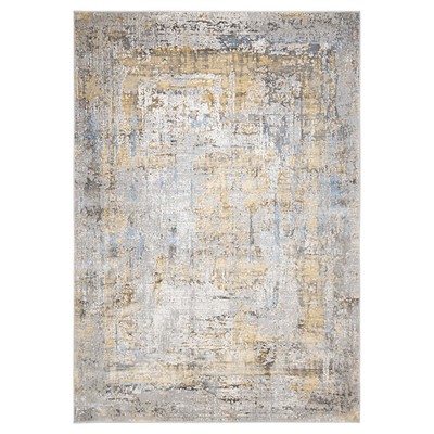 Lavin Rugs T2007 Adara 2'8'' x 7'10'' Painterly Runner, Gold/Mineral - T2007-0208