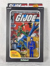 Super7 G.I. Joe Cobra Commander ReAction Action Figure With Comic Book