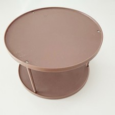 Vintage RUBBERMAID Lazy Susan Turntable Spice Rack 2725 : Brown - 10.5 in