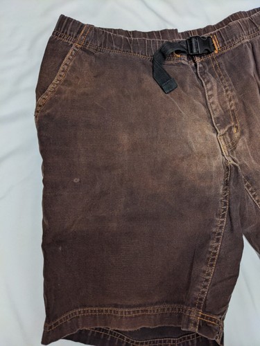 Men's Kavu Brown Belted Hiking Shorts Tag Size Medium Measures 36x8.75 - Picture 2 of 13