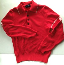 Vintage Demetre Ski Sweater with logo sleeve - Men's Medium - Virgin Wool