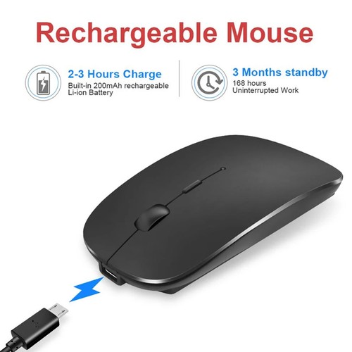 Wireless Bluetooth Touchpad Round Keyboard Mouse For IPad Android Samsung Tablet - Picture 21 of 62