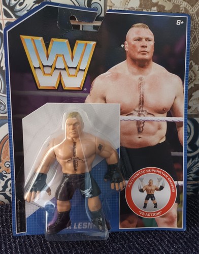 Mattel WWE Hasbro Retro Series 1 Brock Lesnar Figu...