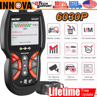 INNOVA 6030P Automotive Scanner ABS Battery Test Oil OBD2 Code Reader Diagnostic