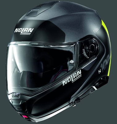 CASCO NOLAN MODULARE N100-5 PLUS DISTINCTIVE N-COM GRIGIO COL.25 TUTTE LE  TAGLIE | eBay