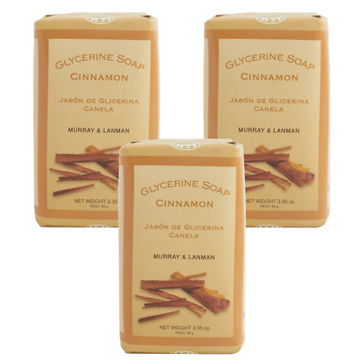3 Pack - L&K Murray & Lanman & Kemp Florida Water Cinnamon Glycerine Soaps, Peru