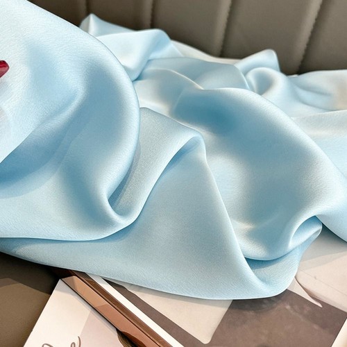 Seiden satin Langer Schal Dünn Weibliche Tücher und Wraps - Picture 12 of 22