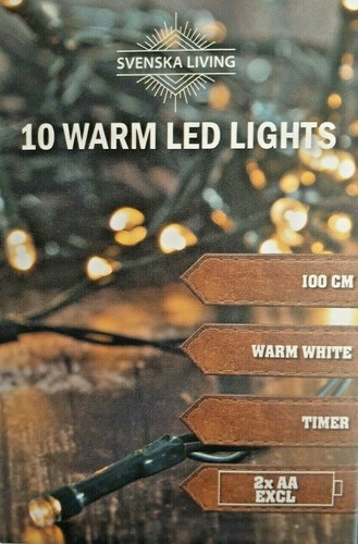 LED Lichterkette Batterie mit Timer warmweiß 10 20 50 100 batteriebetrieben - Bild 4 von 10