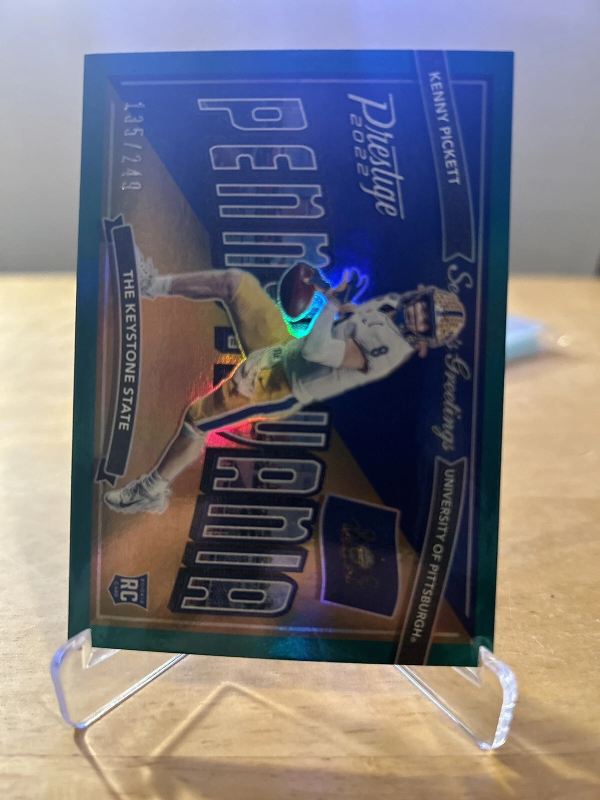 Kenny Pickett Panini Prestige Seasons Greetings #SG1 Green Xtra Points