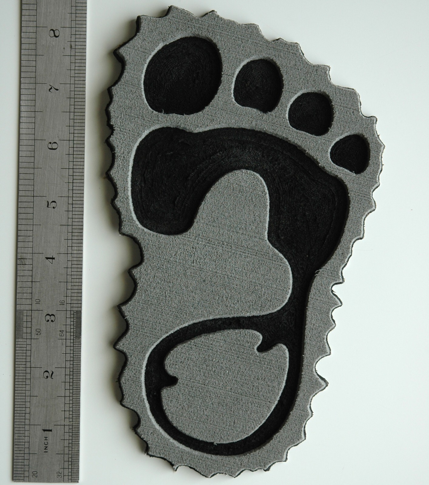 ToeJamR Snowboard Stomp Pad - YETI FOOT - GRAY