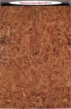 Outstanding Stabilized Cherry Lace Burl knife scales #8713, 6" x 2 1/16" x 3/8+"
