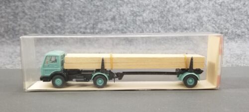 WIKING HO 1:87 MB 390 MERCEDES BENZ SEMI TRUCK & TRAILER LUMBER TRANSPORTER