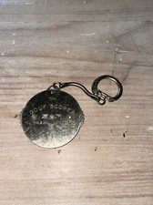 Vintage Metal Keychain VIP Golf Scorer Hole No and Strokes Per Hole Golfer Front