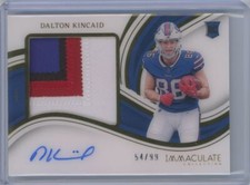 2023 PANINI IMMACULATE DALTON KINCAID Rookie Auto /99 #PP-DKI 4 COLOR PREMIUM