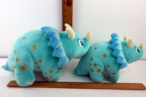 Disney Animal Kingdom Chester Hester Dino Institute Triceratops Lot - 14" & 10" - Picture 5 of 7
