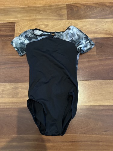 Ainsliewear Leotard Black With Floral Mesh And Cla